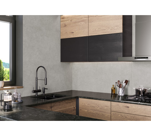 Керамогранит Alma Ceramica GFU60120BND07R Bond 60x120 белый матовый / противоскользящий под бетон