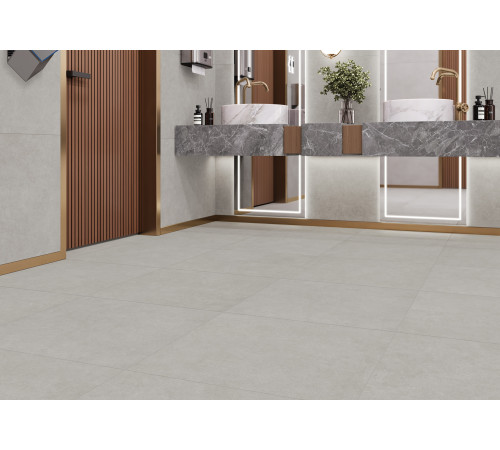 Керамогранит Alma Ceramica GFU60120BND07R Bond 60x120 белый матовый / противоскользящий под бетон