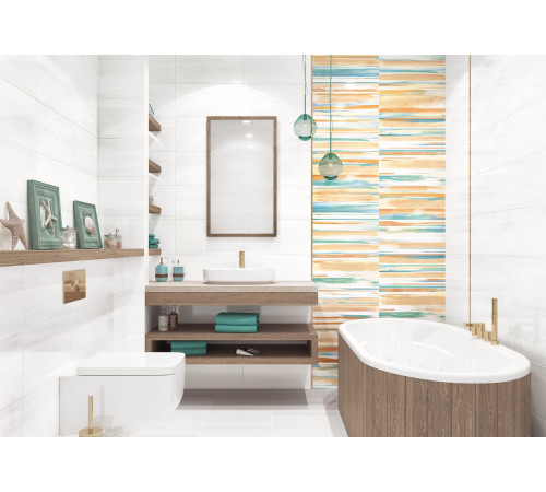 Плитка настенная Briole White WT9BRE00 249x500x7.5 Глянцевая