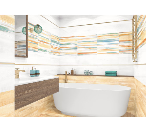 Плитка настенная Briole White WT9BRE00 249x500x7.5 Глянцевая