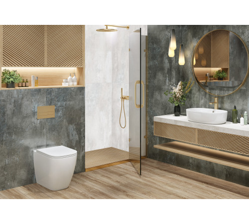 Керамогранит Delacora D120218L Centro Crema 60x120 кремовый лаппатированный под металл