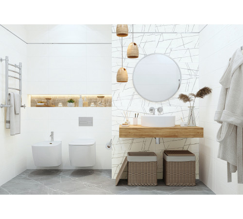 Плитка настенная Chicago Gray Stone  WT11CHS15 200x600x7.5 Матовая