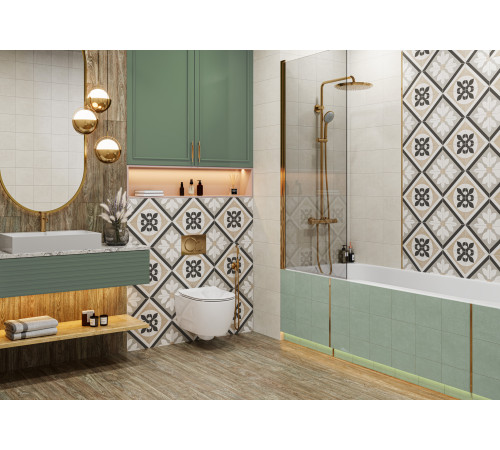 Керамогранит New Trend GP2020DNN25 Design Art Ester 20x20 микс матовый с орнаментом
