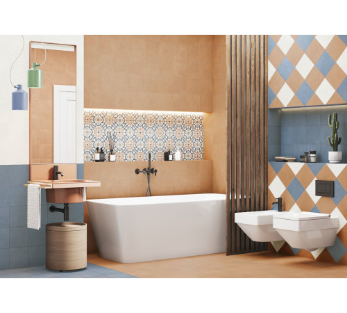 Керамогранит New Trend GP2020DNN25 Design Art Ester 20x20 микс матовый с орнаментом