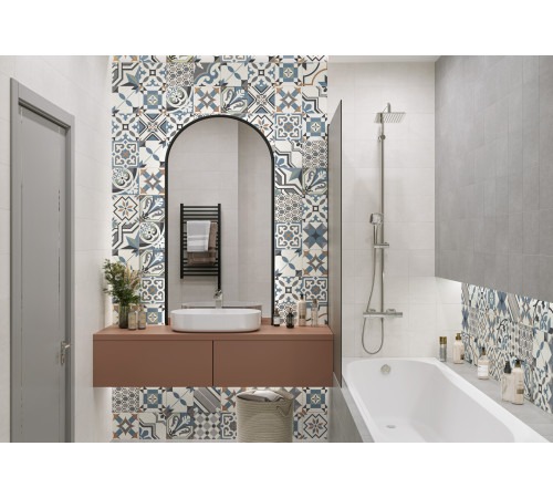 Керамогранит New Trend GP2020DNN25 Design Art Ester 20x20 микс матовый с орнаментом