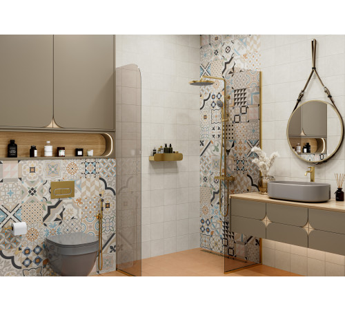 Керамогранит New Trend GP2020DNN25 Design Art Ester 20x20 микс матовый с орнаментом