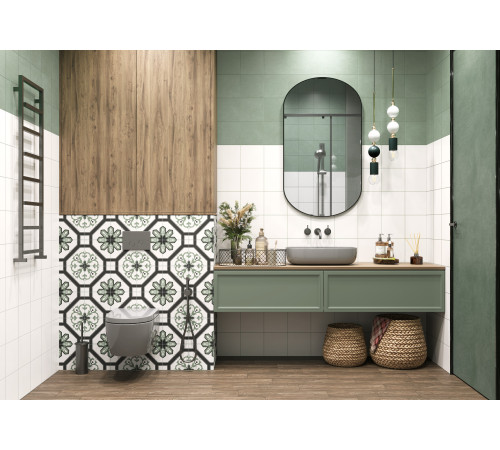 Керамогранит New Trend GP2020DNN25 Design Art Ester 20x20 микс матовый с орнаментом