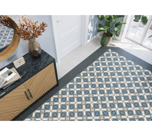 Керамогранит New Trend GP2020DNN25 Design Art Ester 20x20 микс матовый с орнаментом