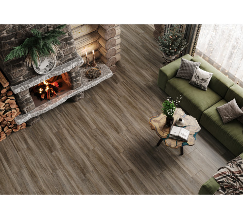 Керамогранит Delacora GP2090EXC21R Exotic Wood Marron Sugar 20x90 коричневый рельефный под дерево