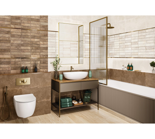 Керамогранит New Trend D60212M Walter Gray 60x60 серый матовый / карвинг под бетон