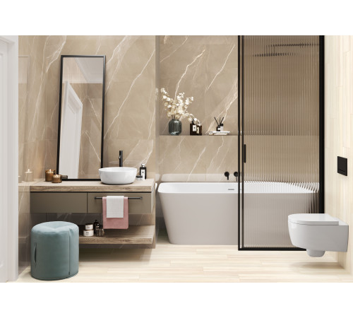Керамогранит New Trend 60120ESE25P Essential Graphite 60x120 серый полированный под мрамор