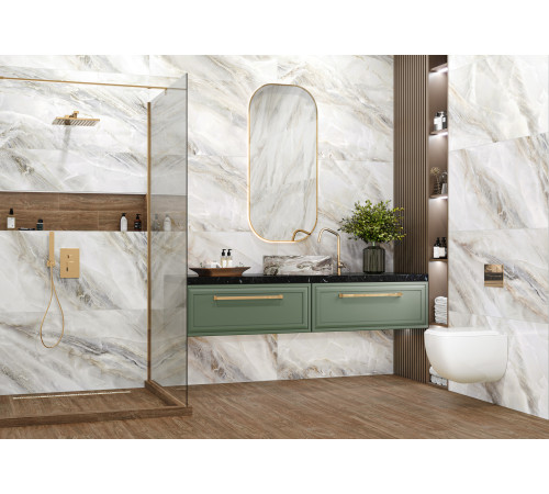 Керамогранит New Trend D60228M Estelle Blue 60x60 голубой матовый / карвинг под оникс