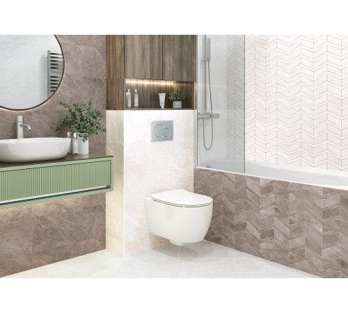 Плитка настенная Evan Chevron WT15EVA11R 246x740x9 Матовая