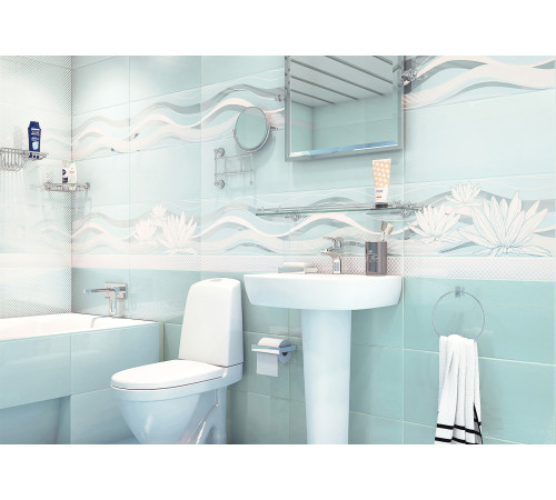 Декор Wave DW9WAV06 249x500x7.5 Глянцевая