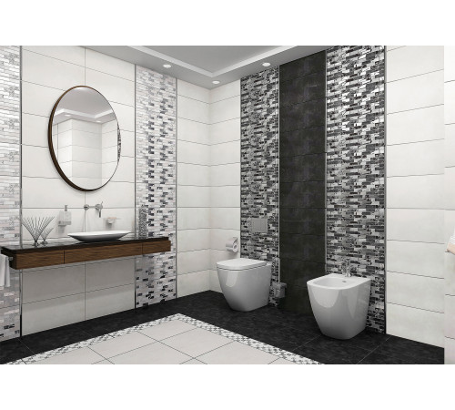 Декор Glent Black DW9GLB99 249x500x9 Глянцевая