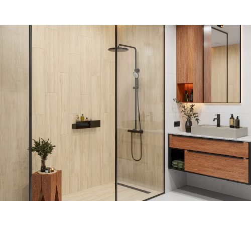 Керамогранит Alma Ceramica GFA2090GRW04R Grandwood 20x90 бежевый матовый под дерево
