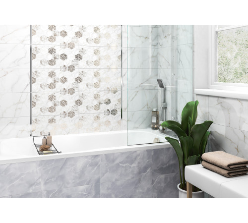 Декор Grigio DWU09GRG007 249x500x7.5 Глянцевая