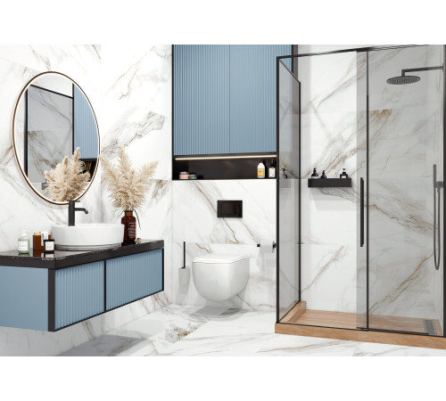 Керамогранит Delacora D120210M Calacatta Andrea 60x120 белый матовый / карвинг под мрамор