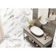Керамогранит Delacora D120208M Carrara Cersei 60x120 белый / серый матовый / карвинг под мрамор