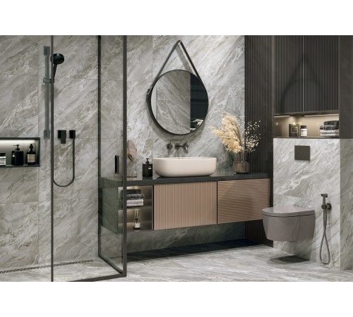 Керамогранит Delacora 60120CRB15 Corby Sugar 60x120 серый лаппатированный под камень