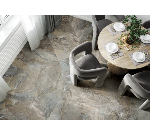 Керамогранит New Trend D60215M Corsa 60x60 коричневый матовый / карвинг под мрамор