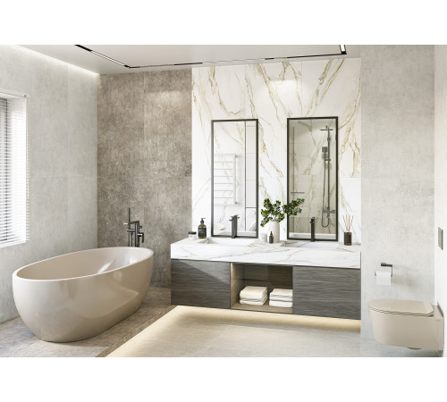 Керамогранит Delacora D12049M Corten Light 60x120 светло-серый матовый под бетон