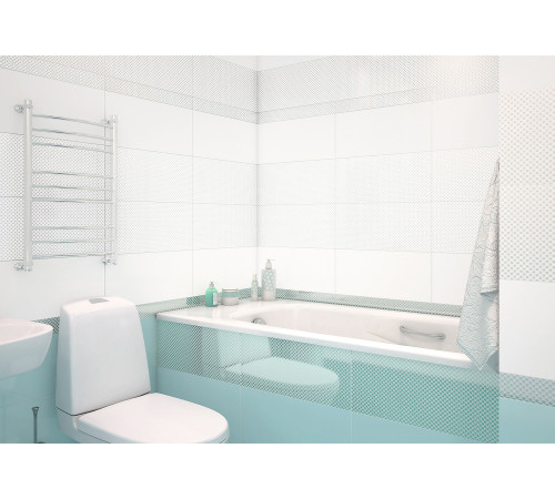 Плитка настенная Luster Aquamarine WT9LST16 249x500x7.5 Глянцевая