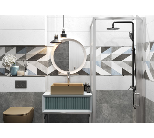 Плитка настенная Leon Gray WT15LEN15R 246x740x9.5 Матовая