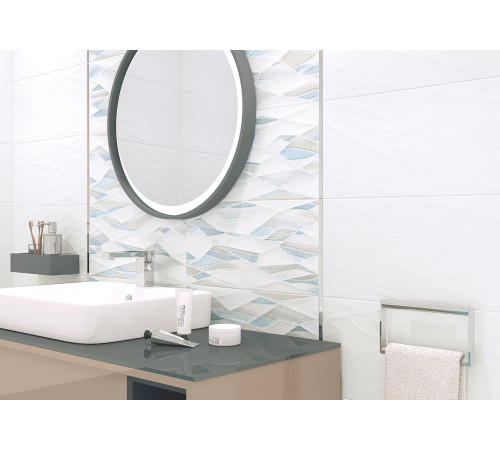 Плитка настенная Manhattan White WT9MAN00 249x500x8.5 Глянцевая