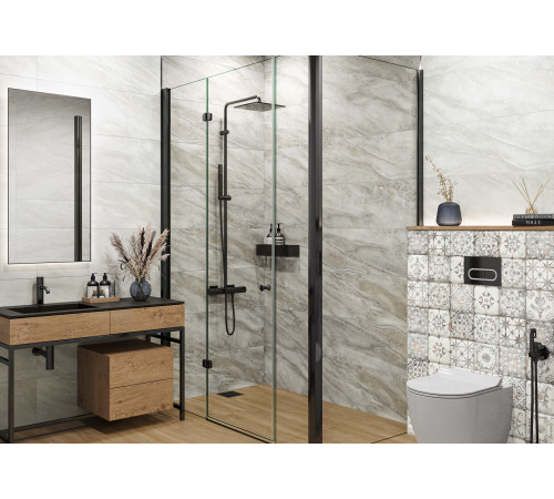 Плитка настенная Maiolica Dark WT93LCA25 300x900x10.5 Глянцевая