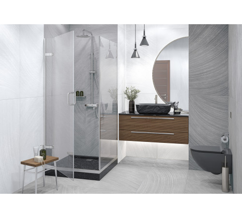 Керамогранит Delacora D12044M Metallic White 60x120 белый матовый под камень