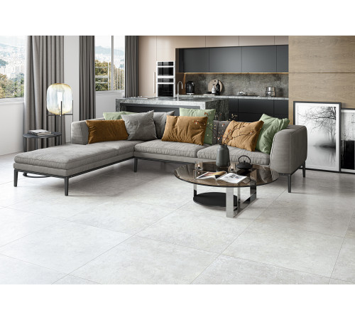 Керамогранит Alma Ceramica GFA57MCS07L Micas 57x57 белый лаппатированный под камень