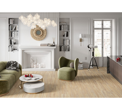 Керамогранит Alma Ceramica GFA2090MLT04R Milton 20x90 бежевый матовый под дерево