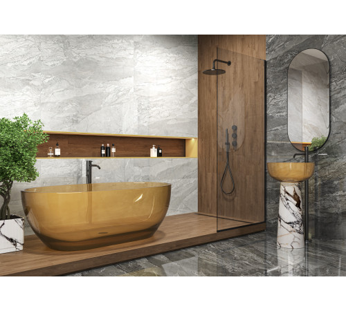 Керамогранит LCM 60120INL25P Mineral Graphite 60x120 графит полированный под камень