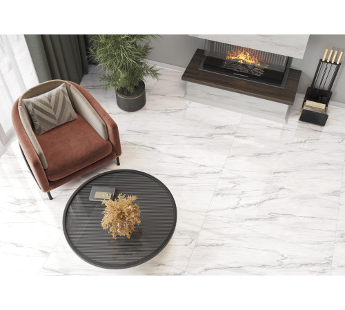 Керамогранит New Trend 60120ONT00P Monte Bianco 60x120 белый полированный под камень