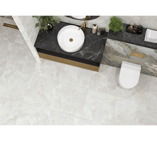 Керамогранит Delacora D120214M Muse 60x120 бежевый матовый / карвинг под мрамор