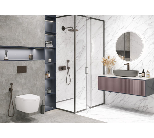 Керамогранит Alma Ceramica GFU60120NCL04R Neo Calacatta 60x120 белый глазурованный матовый под камень
