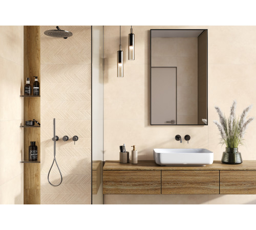 Керамогранит LCM 60120NEV05M Невел Зип белый / Nevel White Zip 60×120