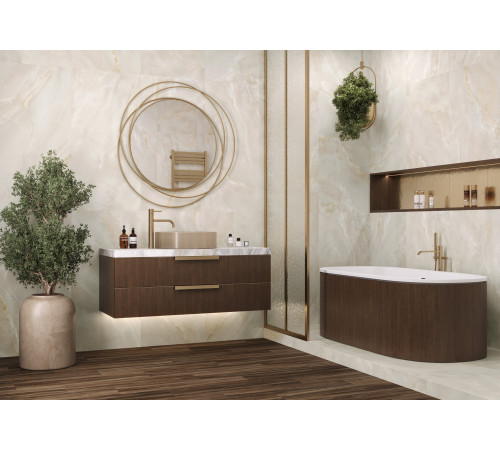 Керамогранит Delacora 60120ONB06 Onyx Breez Sugar 60x120 голубой лаппатированный под оникс