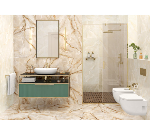 Керамогранит LCM 60120ORO15P Onyx Royal Gray 60x120 серый полированный под камень