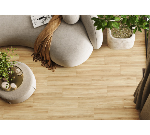 Керамогранит New Trend GP1560PEP05 Pepperwood Gris Sugar 15.1x60.2 серый / бежевый лаппатированный / рельефный под дерево