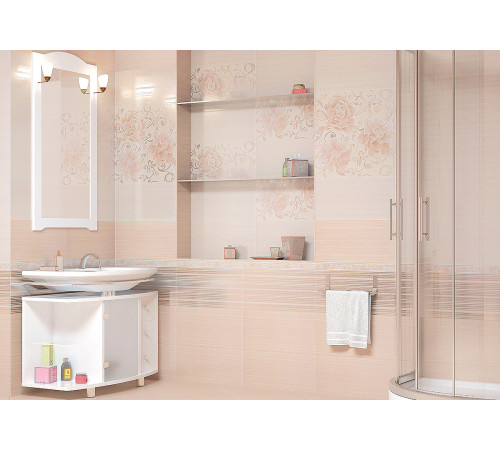 Плитка настенная Lines Beige WT9LNS11 249x500x7.5 Глянцевая