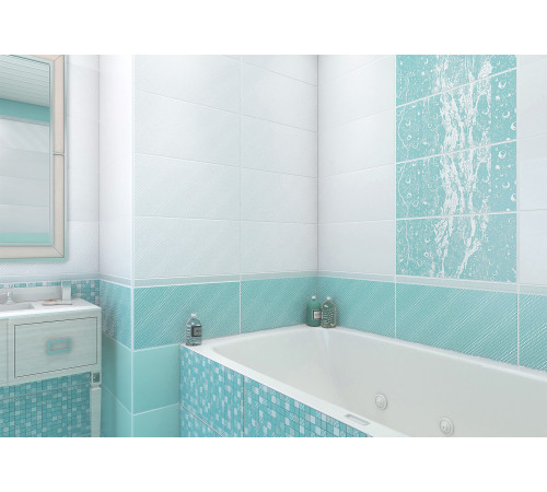 Декор Confetti Aquamarine DW9CFT16 249x500x7.5 Глянцевая