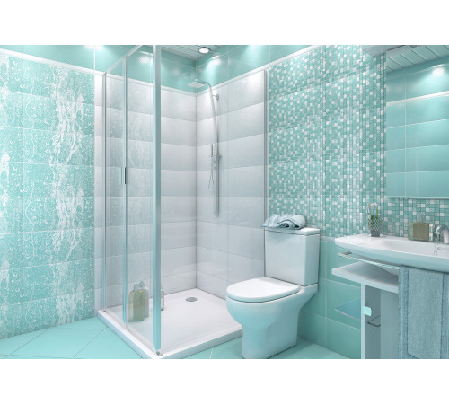 Декор Confetti Aquamarine DW9CFT16 249x500x7.5 Глянцевая