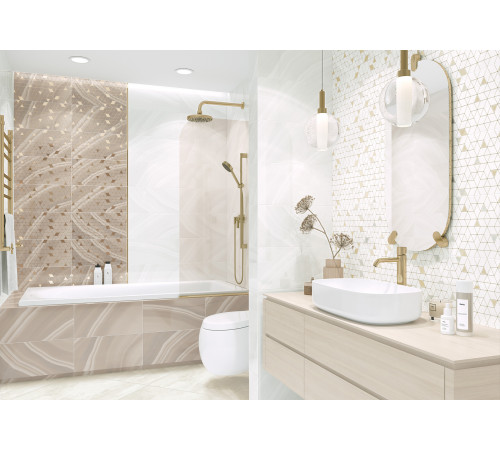 Плитка настенная Resort Light WT9RES01 249x500x7.5 Глянцевая