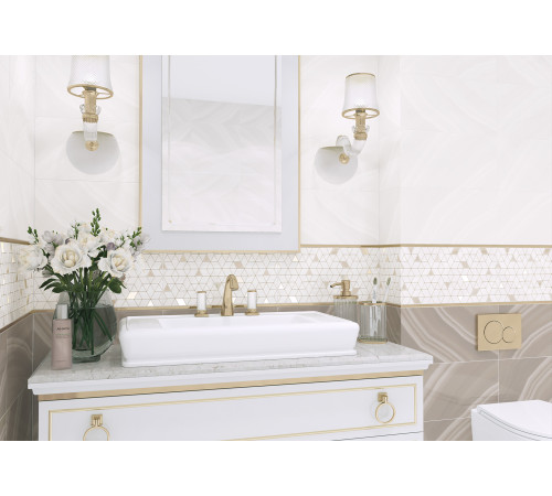 Плитка настенная Resort Light WT9RES01 249x500x7.5 Глянцевая