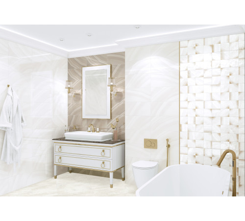 Плитка настенная Resort Light WT9RES01 249x500x7.5 Глянцевая