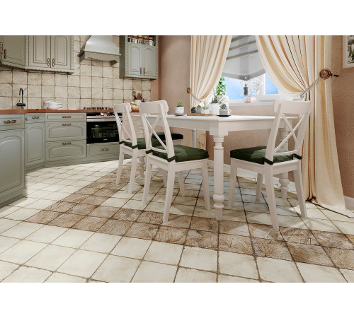 Керамогранит New Trend GP6RIN01 Ringwood 41x41 кремовая матовая под дерево