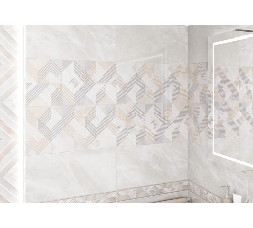 Бордюр Rivoli BWU53RVL014 67x500x7.5 Глянцевая