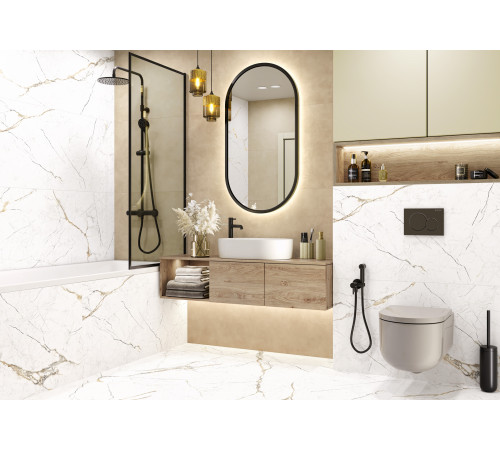 Керамогранит Alma Ceramica GFU60120RKL04R Rock Line 60x120 белый глазурованный матовый / противоскользящий под камень